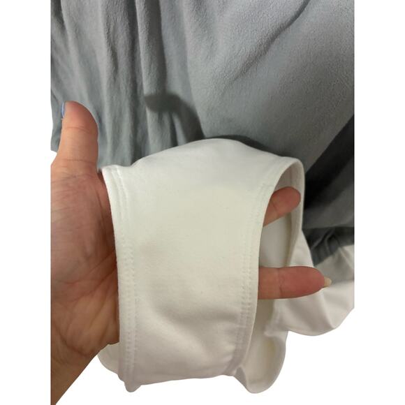 Flynn Skye Karlie Bodysuit Womens M/L Off White Tie Shoulders Preppy Minimalist - Picture 3 of 6